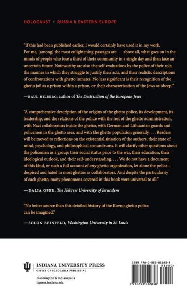 Clandestine History of the Kovno Jewish Ghetto Police