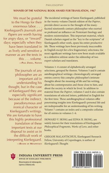 Søren Kierkegaard's Journals and Papers Volume 1