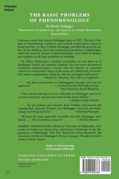 Basic Problems of Phenomenology Revised Edition