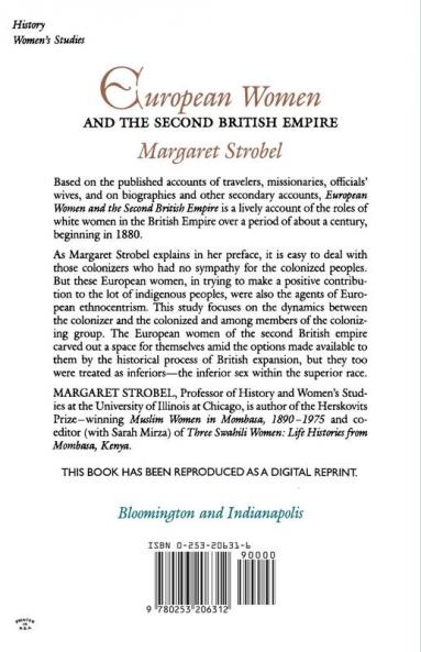 European Women and the Second British Empire