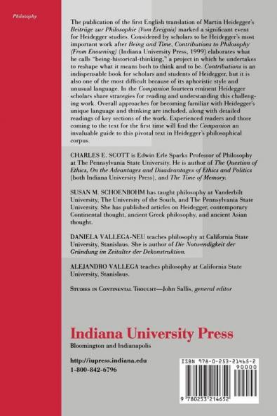 Companion to Heidegger's Contributions to Philosophy