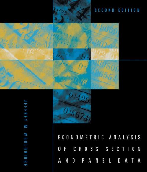 Econometric Analysis of Cross Section and Panel Data second edition