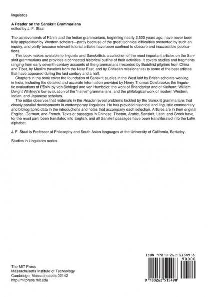 Reader on the Sanskrit Grammarians