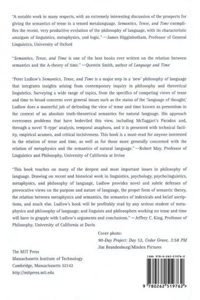 Semantics Tense and Time