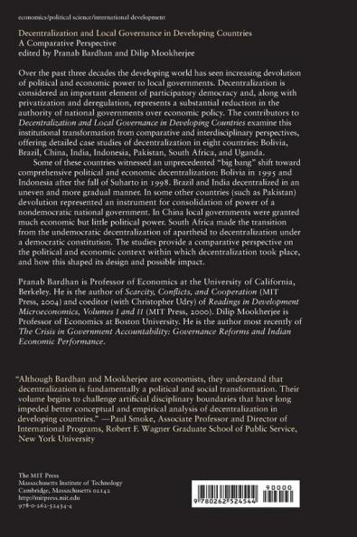 Decentralization and Local Governance in Developing Countries