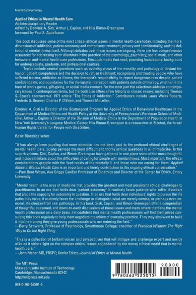 Applied Ethics in Mental Health Care
