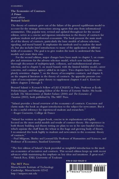 Economics of Contracts Second Edition