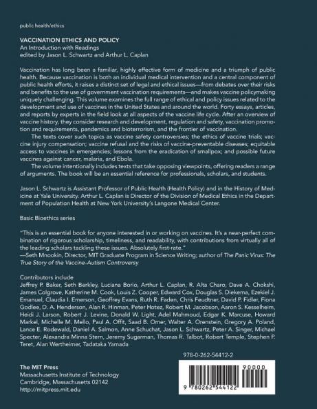 Vaccination Ethics and Policy