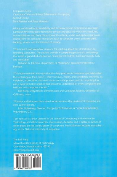 Computer Ethics second edition