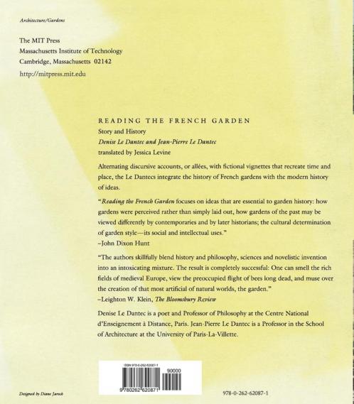 Reading the French Garden