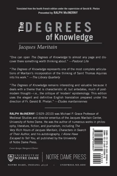 Degrees of Knowledge: 7 (Collected Works of Jacques Maritain)