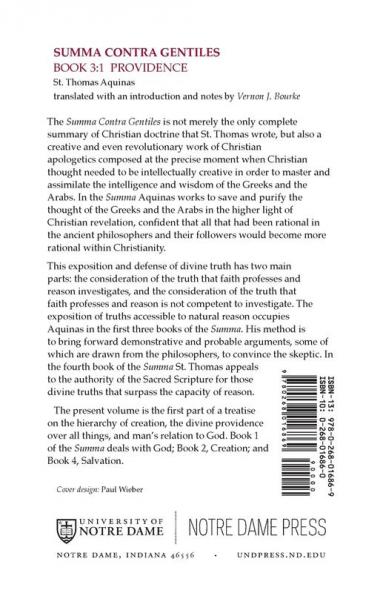 Summa Contra Gentiles: Book 3: Providence Part I