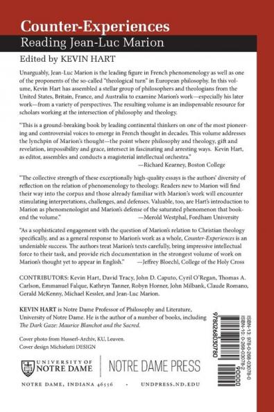 Counter-Experiences: Reading Jean-Luc Marion
