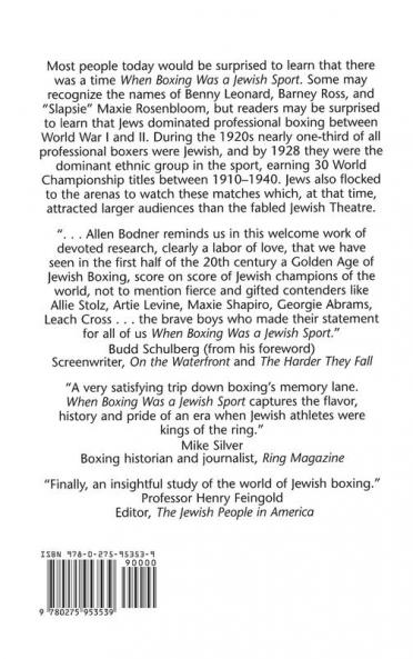 When Boxing Was a Jewish Sport