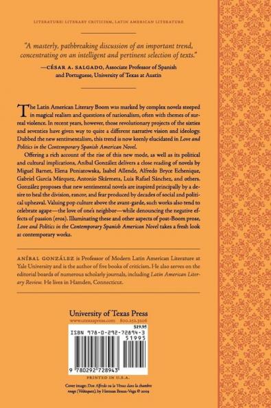 Love and Politics in the Contemporary Spanish American Novel