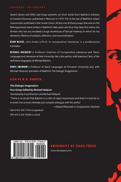 Speech Genres and Other Late Essays