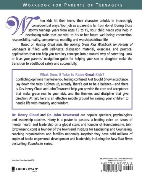 Raising Great Kids Workbook for Parents of Teenagers