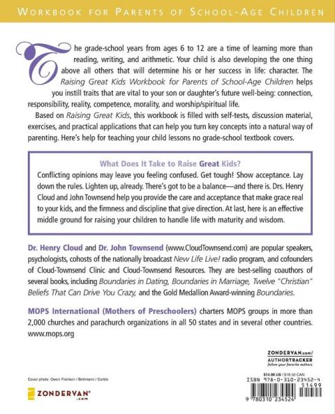Raising Great Kids Workbook for Parents of School-Age Children