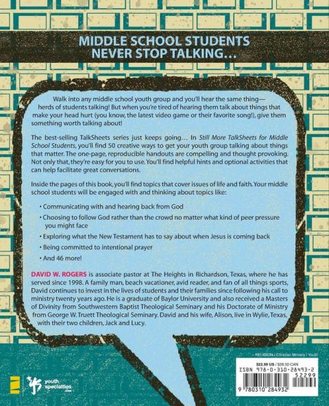 Still More Middle School Talksheets