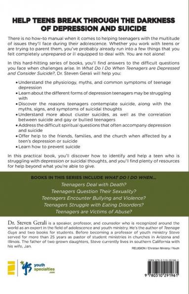 What Do I Do When Teenagers Are Depressed and Contemplate Suicide?