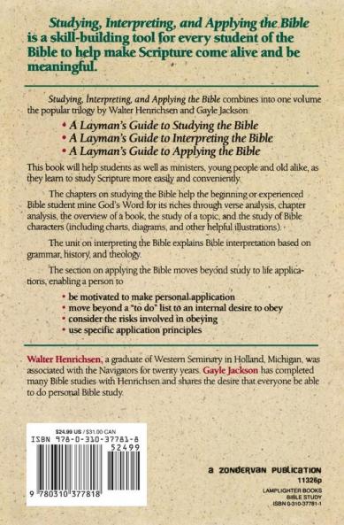 Studying Interpreting and Applying the Bible