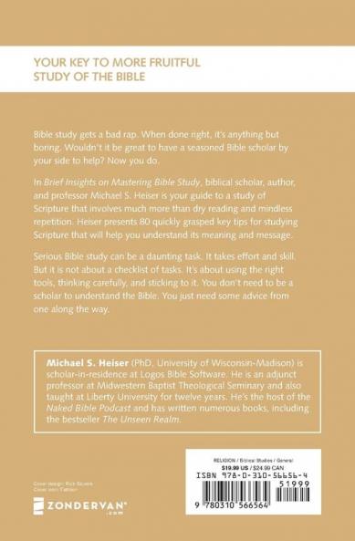 Brief Insights on Mastering Bible Study | Softcover