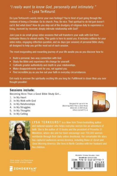 Becoming More Than a Good Bible Study Girl Participant's Guide