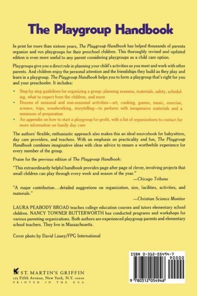 The Playgroup Handbook: The complete pratical guide to organizing a home playgroup--with more than 200 activities for children 2 and up