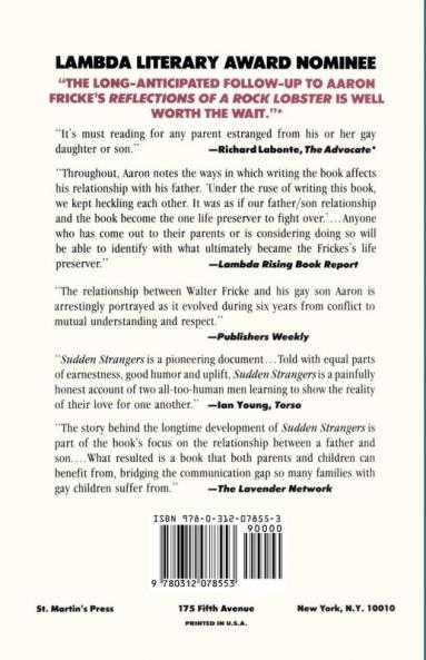 Sudden Strangers: The Story Of A Gay Son And His Father (Stonewall Inn Editions)