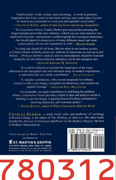 Corporation Nation: How Corporations are Taking Over Our Lives -- and What We Can Do About It