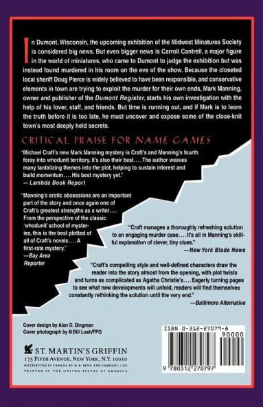 Name Games: A Mark Manning Mystery: 4 (Mark Manning Mysteries 4)