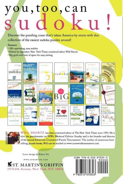 Will Shortz Presents Ultra Easy Sudoku: 300 Wordless Crossword Puzzles
