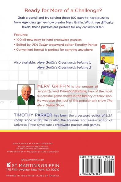 Merv Griffin's Crosswords Volume 3: 100 Easy-to-Hard Puzzles