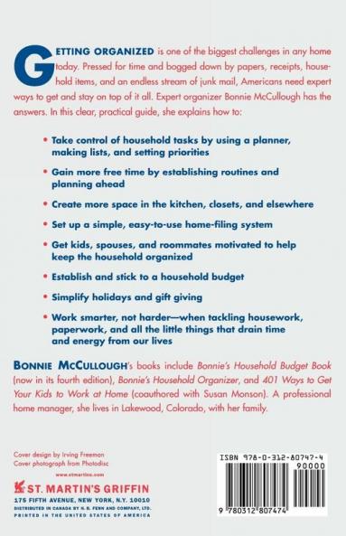 Totally Organized: Easy-to-Use Techniques for Getting Control of Your Time and Your Home