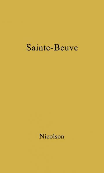 Sainte-Beuve