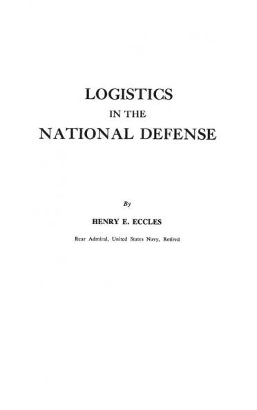 Logistics in the National Defense
