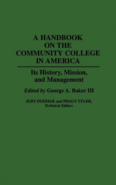 A Handbook on the Community College in America