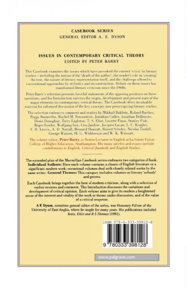 Issues in Contemporary Critical Theory