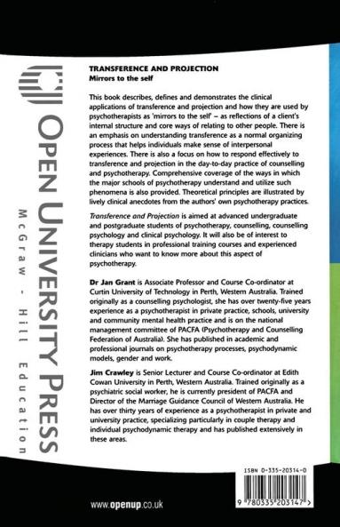 Transference And Projection (Core Concepts in Therapy)