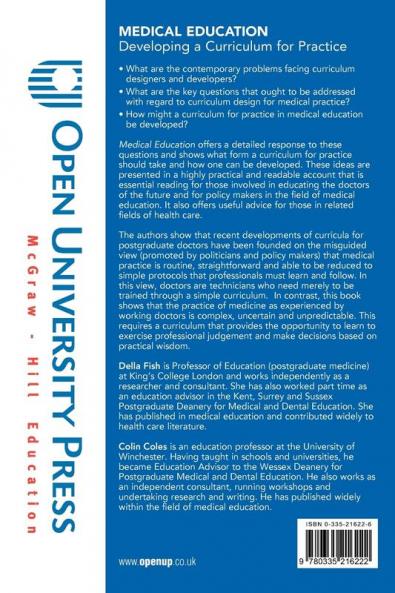 Medical Education: Developing a Curriculum for Practice