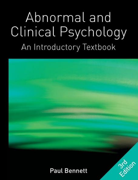 Abnormal and Clinical Psychology