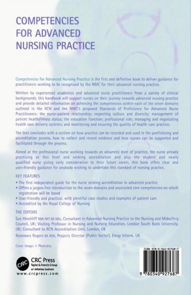 Competencies for Advanced Nursing Practice