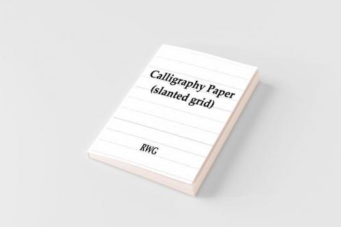 Calligraphy Paper (slanted grid)