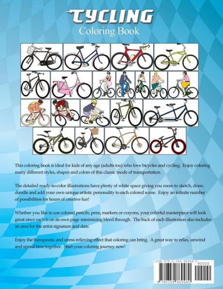 Cycling Coloring Book