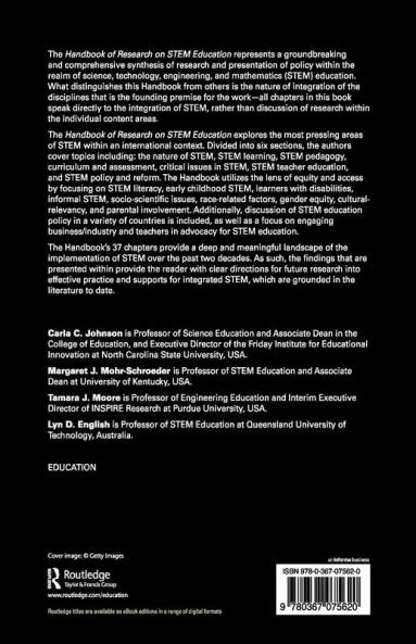 Handbook of Research on STEM Education