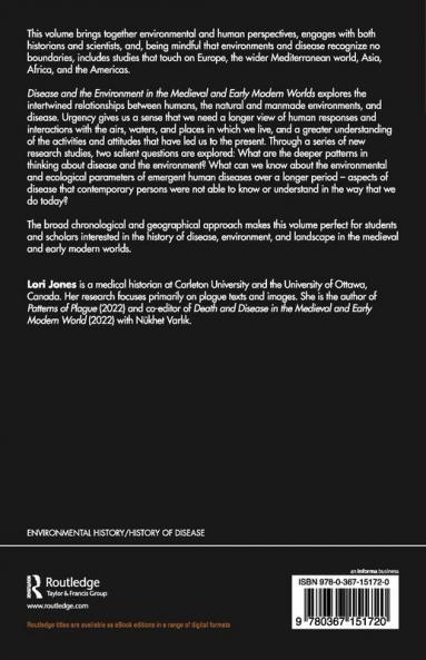 Disease and the Environment in the Medieval and Early Modern Worlds