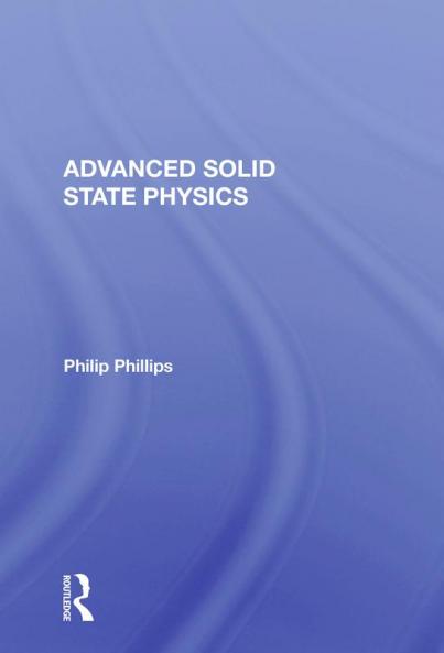 Advanced Solid State Physics