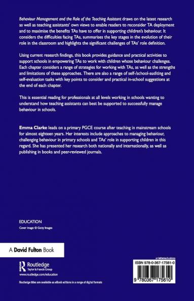 Behaviour Management and the Role of the Teaching Assistant