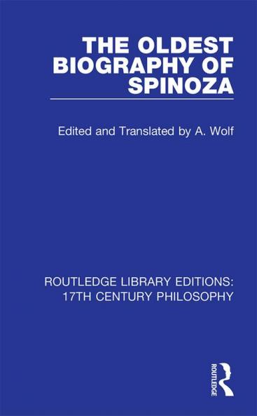 Oldest Biography of Spinoza