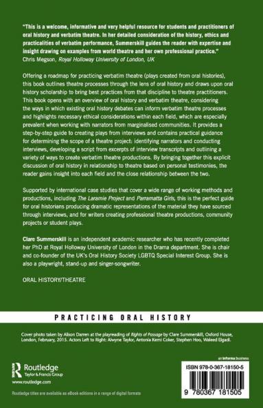 Creating Verbatim Theatre from Oral Histories